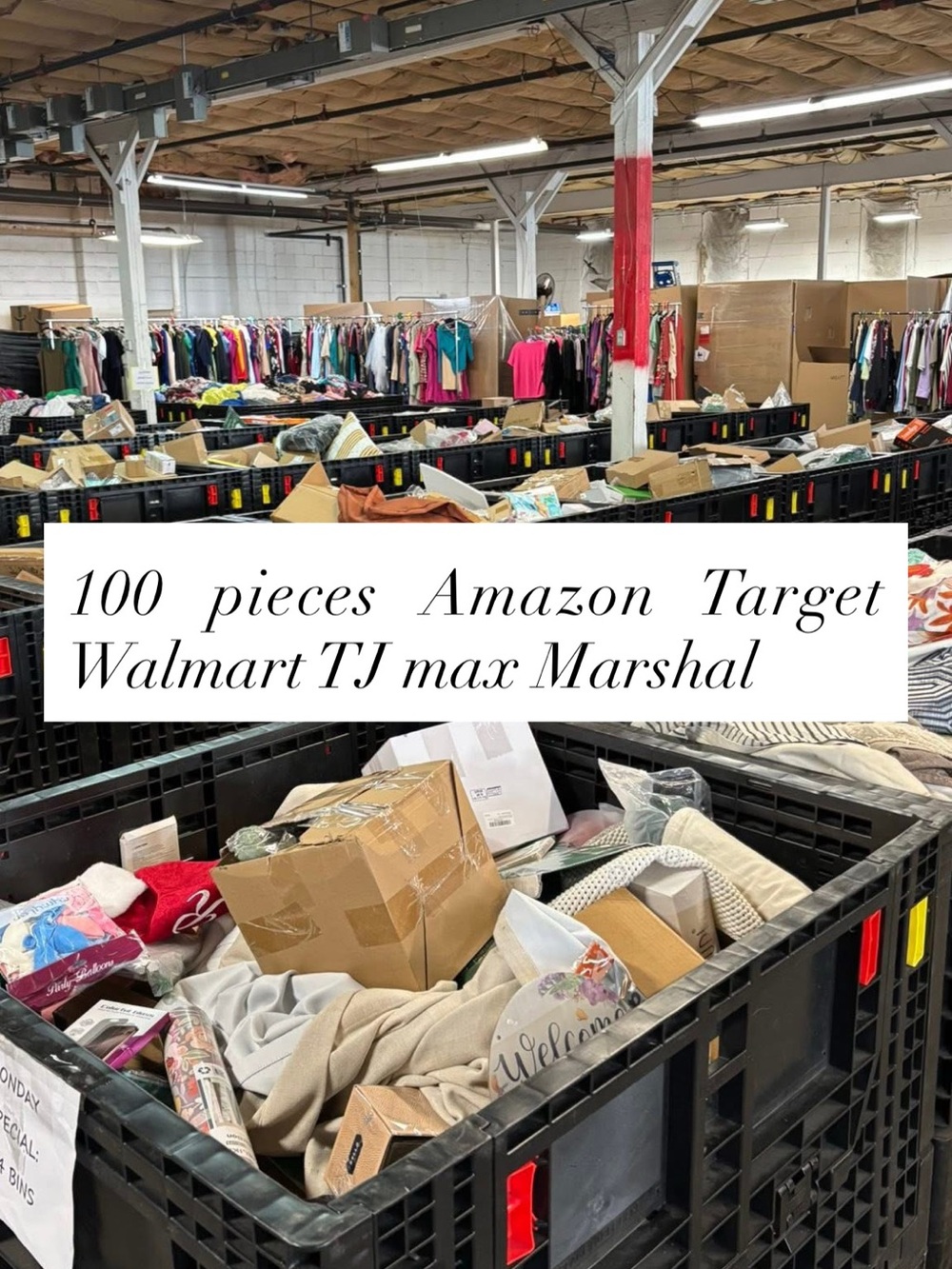 100 pcs AMAZON Walmart TJ maxx marshal Target return LIQUIDATION MYSTERY BOX